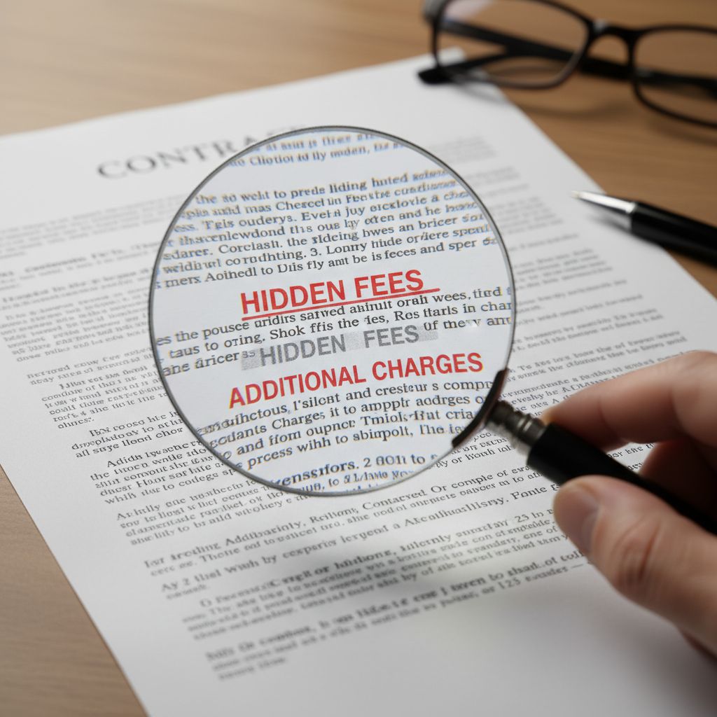 Hidden fees in truck financing contracts